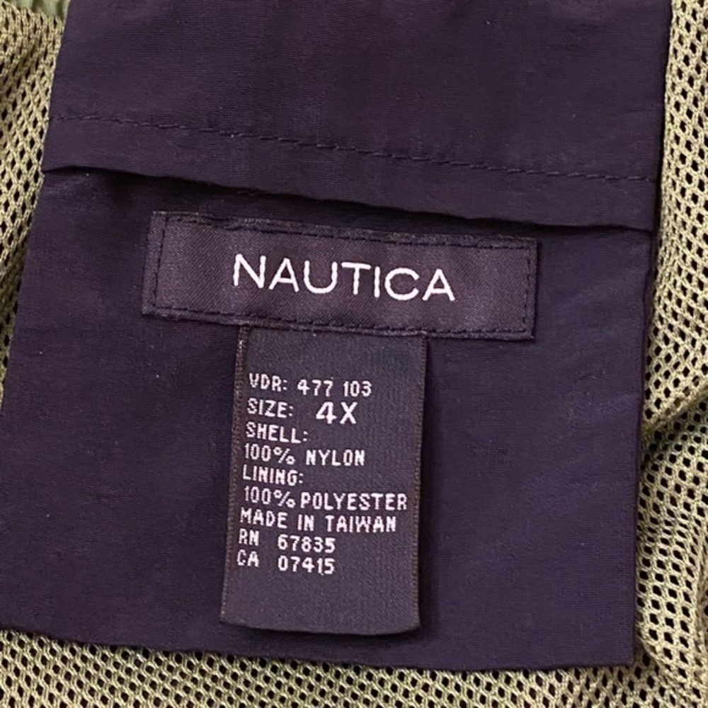 Nautica bathing suit Green & Navy Size 4X - Picture 6 of 6